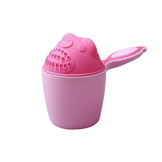 Cute Cartoon Baby Bath Caps Toddle Shampoo Cup Children Bathing Bailer Baby Shower Spoons Child Washing Hair Cup Kids Bath Tool